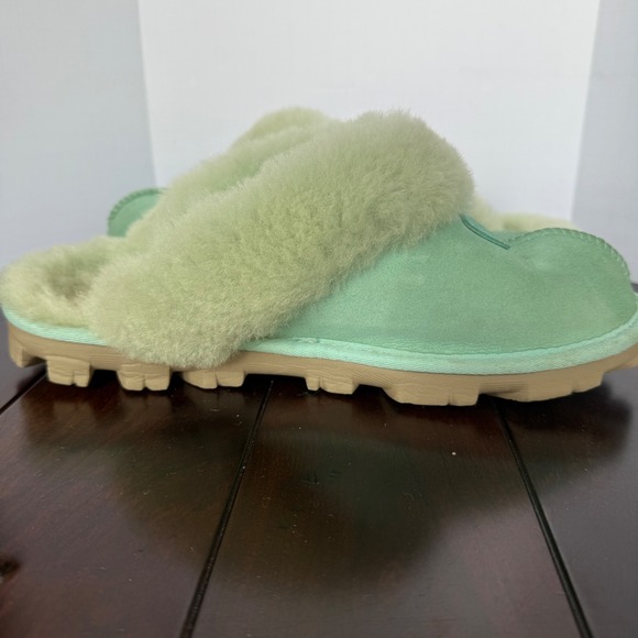 UGG Coquette Mint Green Suede Sheepskin Slippers Womens 9 G1WDQ84CNFJ - Picture 13 of 13